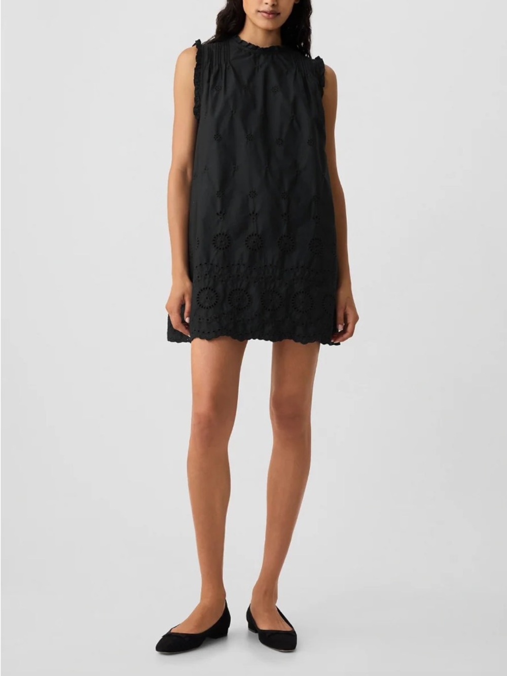 Doen X Gap Eyelet Cotton Mini Dress Small